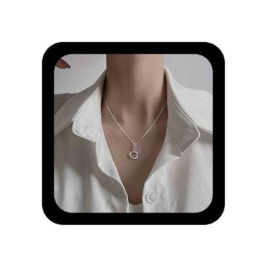 Imagem de Erimberate Colar gargantilha de coelho esmaltado boêmio, colar com pingente de coração de coelho, colar de corrente de coelho de coração vermelho, colar de coelho fofo para mulheres