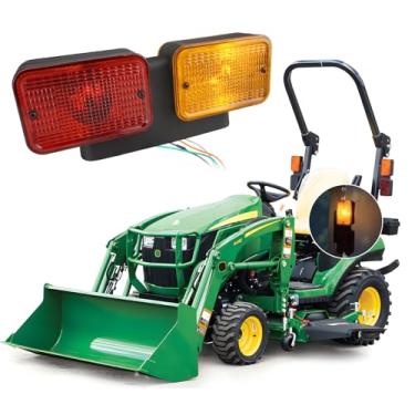 Imagem de KDM Luzes traseiras de LED esquerda para trator John Deere 1025R, kits de lâmpadas de aviso reverso de freio 4 em 1, substituição direta para 1023E 1026R 2025R 2032R 3025D 3032E 4066R 5075E LVA18272