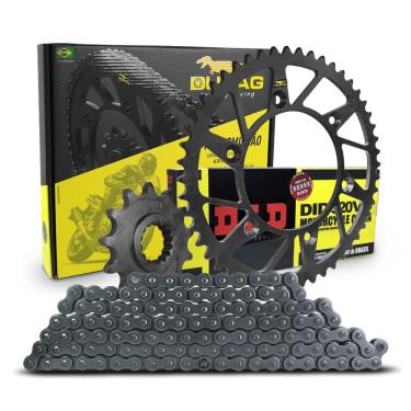 Imagem de Kit Transmissão Durag Corrente Did C/ Retentor Ktm Husqvarna GasGas 250/300/350/450