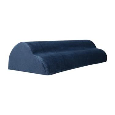 Imagem de predolo Apoio para os pés sob a mesa no trabalho Apoio para os pés sob a mesa Espuma macia Acessórios de escritório para de escritório Almofada para descanso, Azul Escuro