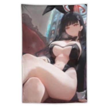 Imagem de LIEGBMEU Sexy Bikini Hot Anime Girl Tapeçaria 101.6 cm x 152.4 cm Interior Exterior Wall Quilt Art Decoração de Tapeçaria Caprichosa, AF020