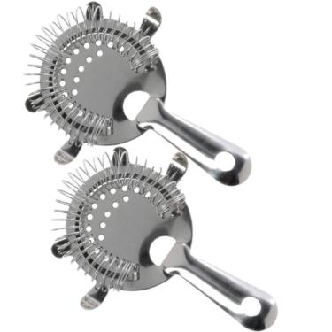 Imagem de Kit 2 Coador Strainer Inox 4 Apoios Barman Drink Coquetel
