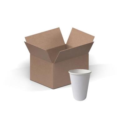 Imagem de Copo De Papel Biodegradável 200ml Branco 50 Un Kit 10 - Vitapack