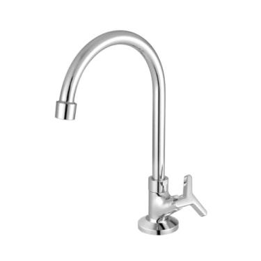 Imagem de Torneira para Lavatório de Bancada com Bica Alta 1188 Linha Tríade Cromado Meber