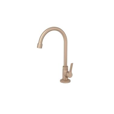 Imagem de Torneira para Lavatório de Bancada com 1/4 de Volta 1203 Linha Global Medic Dourado Fosco Meber