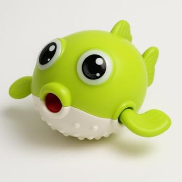 Imagem de Brinquedo de banho Peixinho Nadador à corda divertido bebês