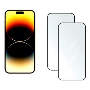 Imagem de Kit 2 Pelicula 9d Cerâmica P/ iPhone XR 11 12 13 14 15 Pro Max - Unive