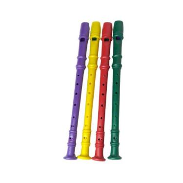 Imagem de Flauta Brinquedo Plástico Amar É Kit com 15 Unidades