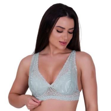 Imagem de Sutiã com Bojo de Renda Alça Larga Debora - NAKA MODAS, Verde, M