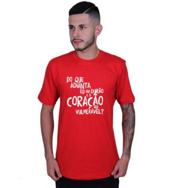 Imagem de Camiseta Unissex Ser Durão Racionais Mcs - Lafre, Vermelho, M