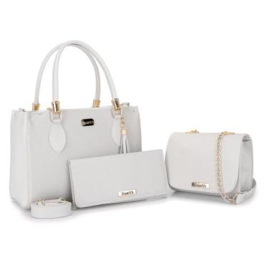 Imagem de Kit de bolsas femininas Lorena Media + Bolsa de tampa e carteira - Dua