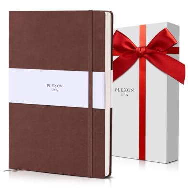 Imagem de Caderno pontilhado marrom A5 capa dura com papel creme de 120 gsm e caixa de presente, 80 folhas"