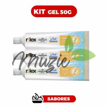 Imagem de Kit 3 Gel Lubrificante Íntimo Rilex 50 g Sabor Leite Condensado