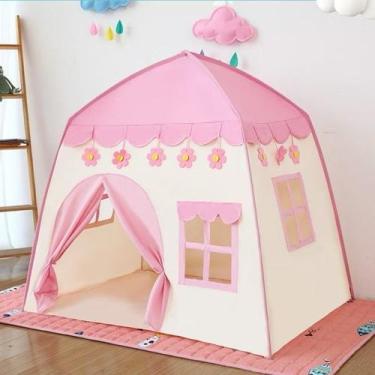 Imagem de Tenda infantil: casa dos sonhos, infância feliz - oem, flores cor de r