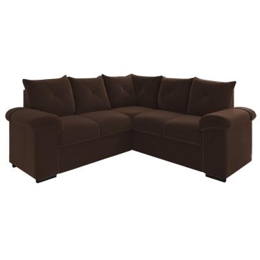 Imagem de Sofá de Canto 5 Lugares Pegasus Veludo Mamflex