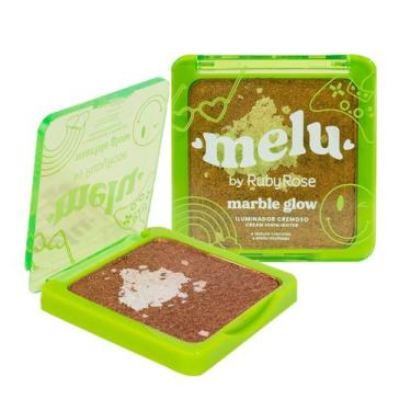 Imagem de Iluminador Compacto Ruby Rose Melu Marble Glow Rrf860, GOLDEN HOUR