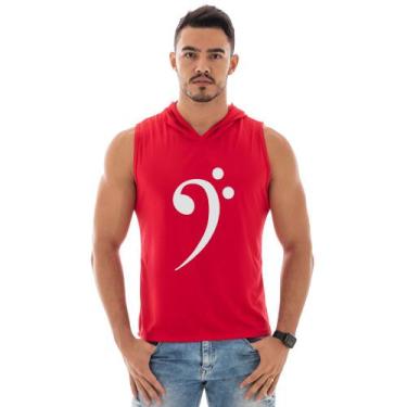 Imagem de Camiseta Regata Com Capuz Esportiva Treino Liso Estampa Personalizada 
