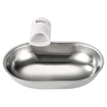 Imagem de Bebedouro Inteligente Animais Estimação, Aço Inoxidável Dispensador Automático Água Animais Estimação Água Taça para YSJ250424US Gatos Cães Pequenos (Prata)