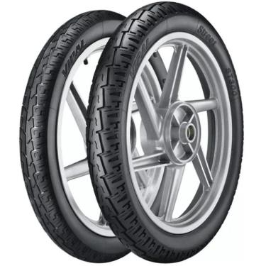 Imagem de Par Pneu Cbx 200 Ybr 125 275-18 + 100/90-18 St300 Vipal
