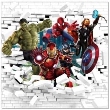 Imagem de Papel De Parede Adesivo Super Heróis Ph1007 Parede Branca - OUTRAS MAR
