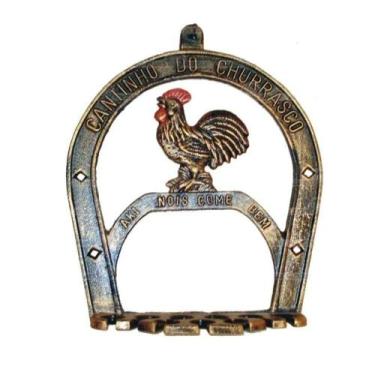 Imagem de Porta Espeto Cantinho do Churrasco Modelo Galo - OUTRAS MARCAS