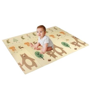 Imagem de Tapete Infantil Tatame Emborrachado Dupla Face Premium - Macio, Térmico e Dobrável 2,00 x 1,50 mts x 0,6 cm Espessura Original DON SON ® (URSO)