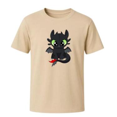 Imagem de Camiseta Como Treinar Seu Dragão Banguela Estampada Manga Curta Algodã