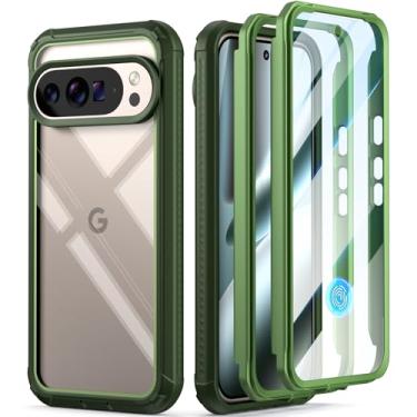 Imagem de Poetic Capa Guardian para Google Pixel 10 Pro XL 5G, protetor de tela integrado [funciona com ID de impressão digital], [2 molduras frontais] [carregamento sem fio] capa transparente resistente à