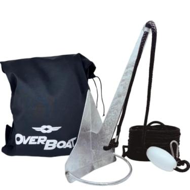Imagem de Kit Âncora Rocna 1,4kg Galvanizada para Jet Ski com Cabo, Mosquetão e Bolsa de Transporte | Fundeio Completo