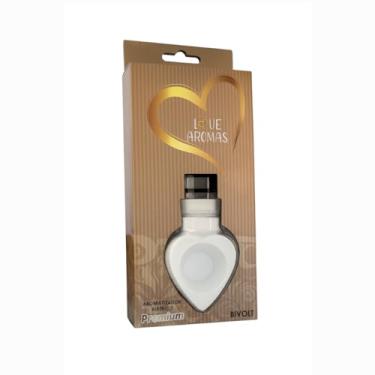 Imagem de Difusor Elétrico Original de Essências Coração Love Aromas Branco Bivolt – Aromatizador de Ambientes e Difusor de Óleos Essenciais, Aromas para Presente Criativo
