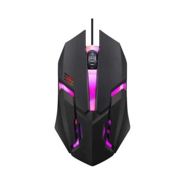 Imagem de Mouse Gamer Ergonômico Sem Fio RGB 2.4G Bluetooth 1600DPI Com 6 Botões