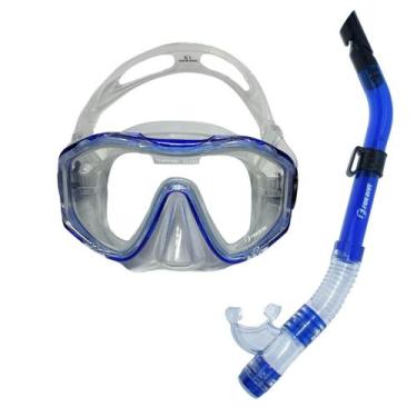 Imagem de KIT SUNSET SK-09, Conjunto máscara lente única com snorkel - FUN DIVE,