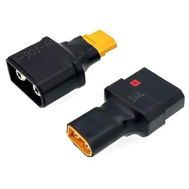 Imagem de Nuofany 1 par de adaptadores QS8 para XT60, conector macho XT60 fêmea para QS8-S macho - conector XT60 macho para QS8 fêmea para carregar bateria Lipo RC Car, drones, baterias RC Boat