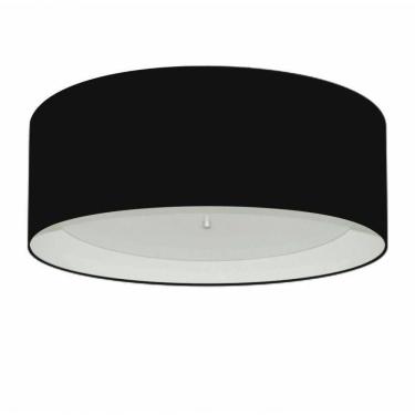 Imagem de Plafon Para Sala De Estar Cilíndrico Se-3008 Cúpula Cor Preto Branco