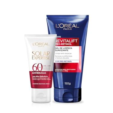 Imagem de Kit L'Oréal Paris Protetor Solar Antirrugas + Gel Limpeza Revitalift
