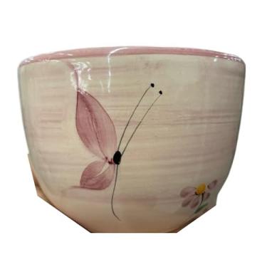 Imagem de Bowl de Cerâmica para Sopa, Caldos e Massas 700ml – Tigela Resistente para Uso Diário (BORBOLETA)