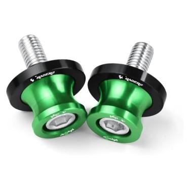 Imagem de BYYINGSUS Novos bobinas de braço oscilante para motocicleta parafusos deslizantes acessórios 8 mm compatível com XL1000 V Varadero XL1000 1999-2013 (verde)