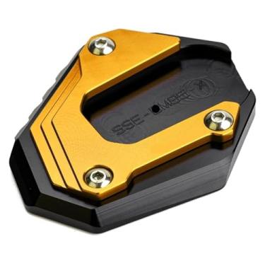 Imagem de Extensão de suporte lateral de motocicleta compatível com acessórios F850GS / F750GS F850 GS Adventure F 750 850 GSA 2018-2022 2023 (dourado)