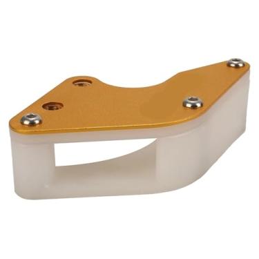 Imagem de BYYINGSUS Guia de proteção de corrente CNC para motocicleta compatível com BSE KAYO SSR TTR XR CRF KLX 50 70 90 110 125 140 150 160 Cc Dirt Pit Bike Scooter (ouro)
