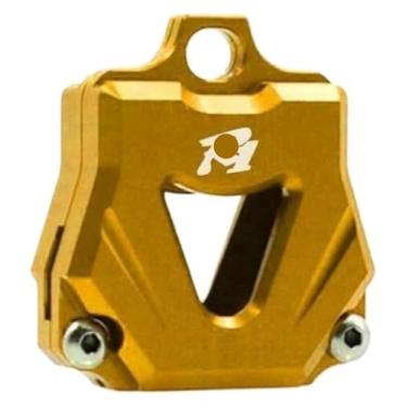 Imagem de BYYINGSUS Acessórios de modificação de motocicleta Capa de chave CNC Produtos criativos Capa de chaves compatível com YZF R1 R3 R6 R15 R25 (dourado)