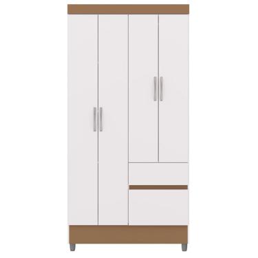 Imagem de Guarda Roupa 102 cm 4 Portas PLUS 10090 Branco Camarim VLR