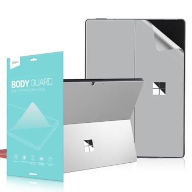 Imagem de OHGO Adesivo de vinil ultrafino para Microsoft Surface Pro 8, 33.0 cm 33.0 cm Tablet Device Back Decorative Skins Decal Cover Protector-Silver
