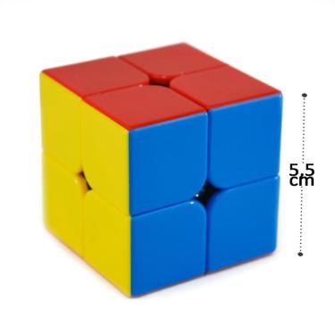 Imagem de Cubo Mágico 2x2 5,5cm PRO Color - Tudo em Caixa