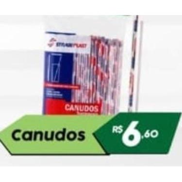 Imagem de Canudos de plástico com 100 unidades - Starwplast
