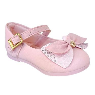Imagem de Sapatilha Menina Klin Princesa Mini Laço Rosa Claro 152182-4
