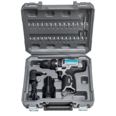 Imagem de Parafusadeira Furadeira 10,8 V 30 peças Tramontina para Uso Domestico com Maleta