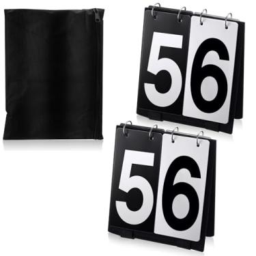 Imagem de Sonwyoung Over Net Placar portátil Keeper Tênis Placar Flipper para vôlei basquete tênis de mesa ao ar livre (números 0-9)