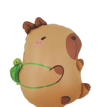 Imagem de Kit Cartelado Capivara 3D – 25 Modelos Temáticos (1 Unidade por Cartelado) – Decoração de Festa, Painel e Mesa Infantil – Foil Premium Luma Festas (Capivara com Mochila)