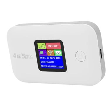 Imagem de Zopsc Roteador WiFi Sem Fio Portátil, Ponto de Acesso 4G 5G LTE Com Slot para Cartão SIM, Velocidade de 150 Mbps, Conexão de 12 Dispositivos, para Viagens Ao Ar Livre, Internet Móvel