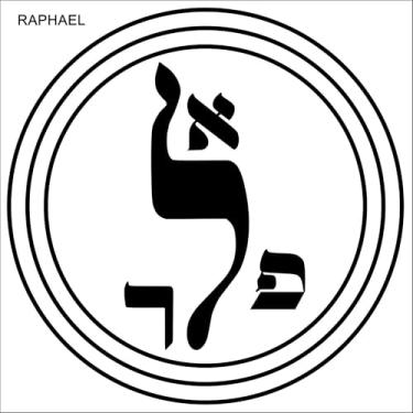 Imagem de Placa Radiestesia Radiônica 17x17 Cm - ARCANJO RAPHAEL